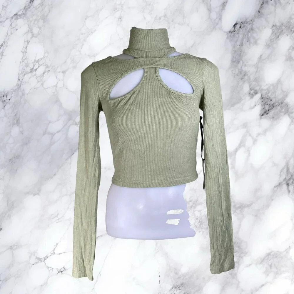 H:ours Alyson Cut Out Top - Green